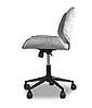 Офісне крісло стілець зі спинкою на колесах велюр JUST SIT TORES колір сірий, фото 5