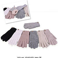 Жіночі рукавички, ангора подвійні (6.5-8.5) купити гуртом від складу 7 км Одеса