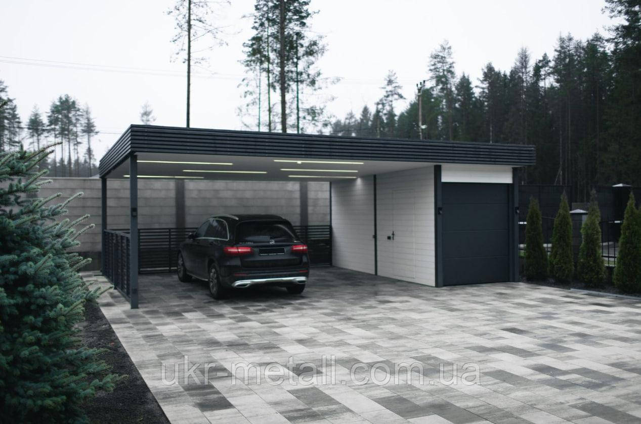 Сучасний навіс для машини, фото 1
