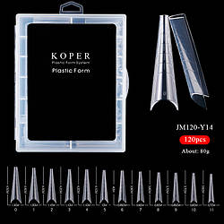 Верхні форми koper 120 шт/уп. для нарощування нігтів №14
