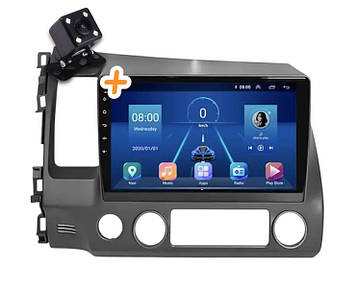Магнітола для Honda Civic 2006-2011 на Android. Преміальна модель (2+32 ГБ 4G QLED CarPlay 8 ядер)