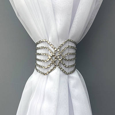 Декоративний браслет-підхват для штор та гардин, колір сатин 82-048