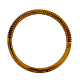 Ручки для сумки круглі бамбукові з різьбленням пари 37,5см, фото 3