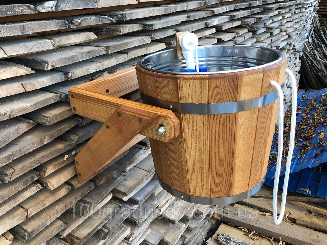 Відро водоспад для лазні з нержавіючої вставкою (20л), фото 1