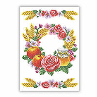 Схема для вишивки бісером Спасівський рушник 30х22 см. Габардин