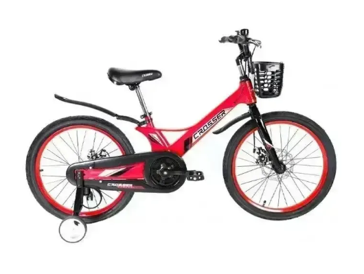 Велосипед двоколісний Crosser Hunter Magnesium 20» магнієва рама червоний допоміжні колеса