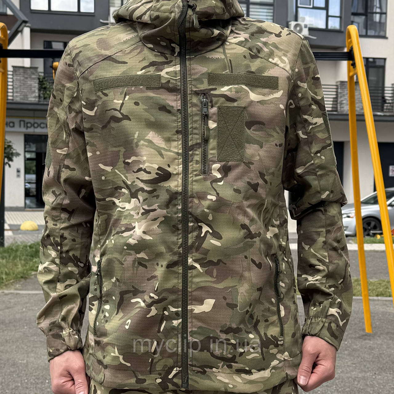 Куртка штурмовка військова з капюшоном. Тактична демісезонна куртка ЗСУ, фото 1