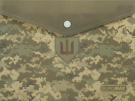 Папка конверт на кнопці (А5, 180 мкм) Buromax Military BM.3919-04