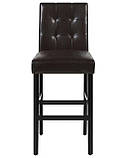 Барний стілець MADISON, екошкіра, темно-коричневий, фото 4