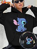 Жіноче стильне худі з принтом Стіча, фото 6