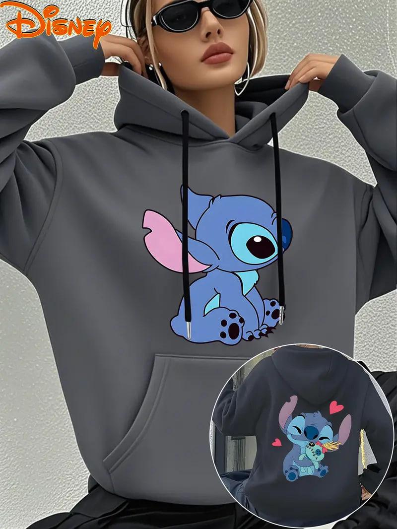 Жіноче стильне худі з принтом Стіча, фото 1