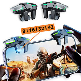 Тригери DY02 версія без макросу для гри на мобільному телефоні курки кнопки для гри в 6 пальців на смартфоні