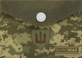Папка конверт на кнопці (А7, 180 мкм) Buromax Military BM.3923-04