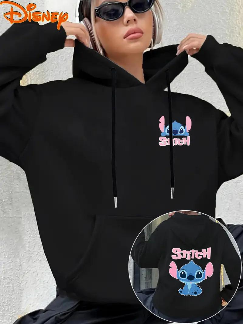 Жіноче стильне худі з принтом Стіча, фото 1