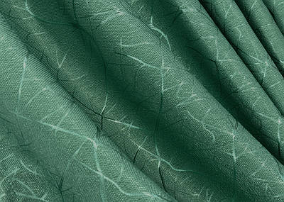 Шторна тканина льон рогожка, колекція "Савана", висота 2,8 м. Колір темно-зелений. Код 633ш