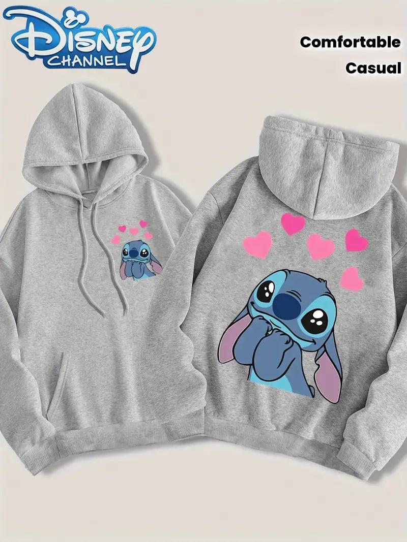 Жіноче стильне худі з принтом Стіча, фото 1