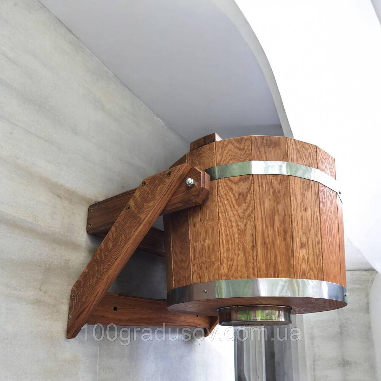 Відро водоспад для лазні із пластиковою вставкою "Злива" (20л), фото 1