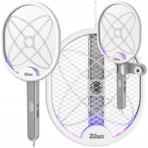 Акумуляторна електрична ракетка для знищення комах Zilan ZLN7088 із вбудованим акумулятором та світлодіодною підсвіткою, фото 1