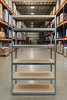 Стелаж металевий 6 полиць 200см для дому оцинкований, металеві стелажі з покриттям для офісу