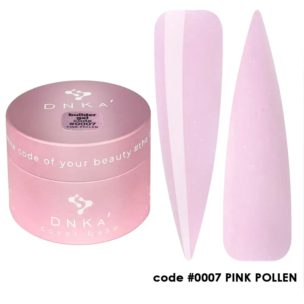 DNKa Builder Gel No0007 Pink Pollen — Гель моделювальний, 30 мл., фото 1