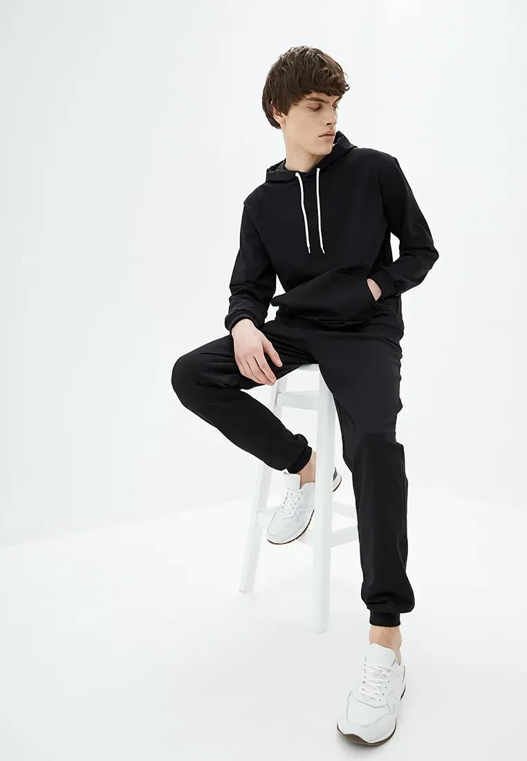 Чоловічий спортивний костюм Чорний розмір L, фото 1