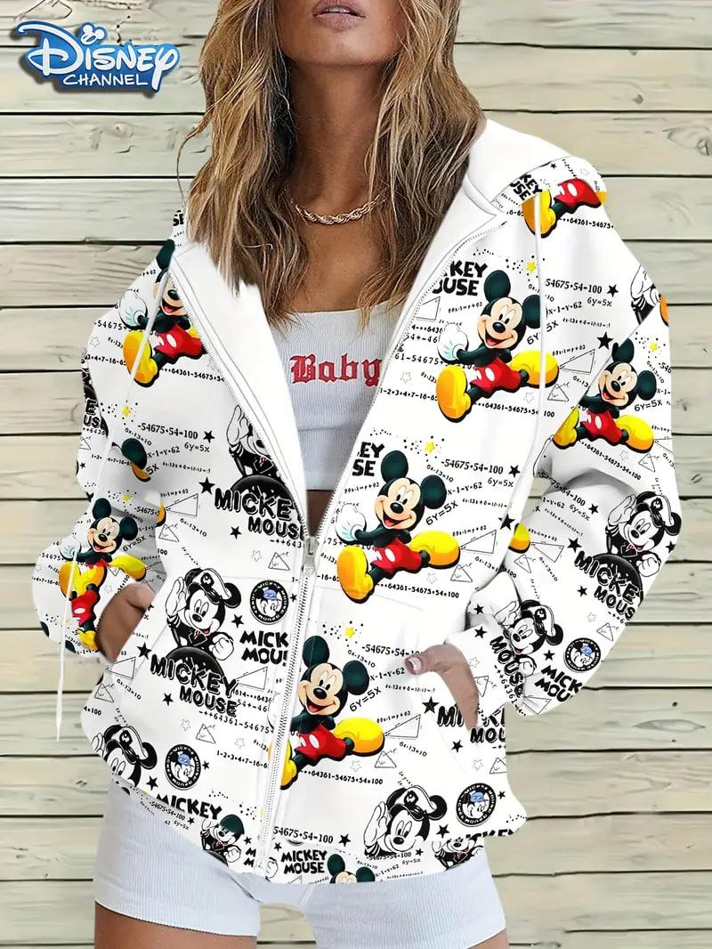Жіноча демісезонна толстовка на молнії зі Мікі Маусом, фото 1