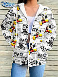 Жіноча демісезонна толстовка на молнії зі Мікі Маусом, фото 2