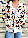 Жіноча тепла толстовка на молнії зі Мікі Маусом, фото 4