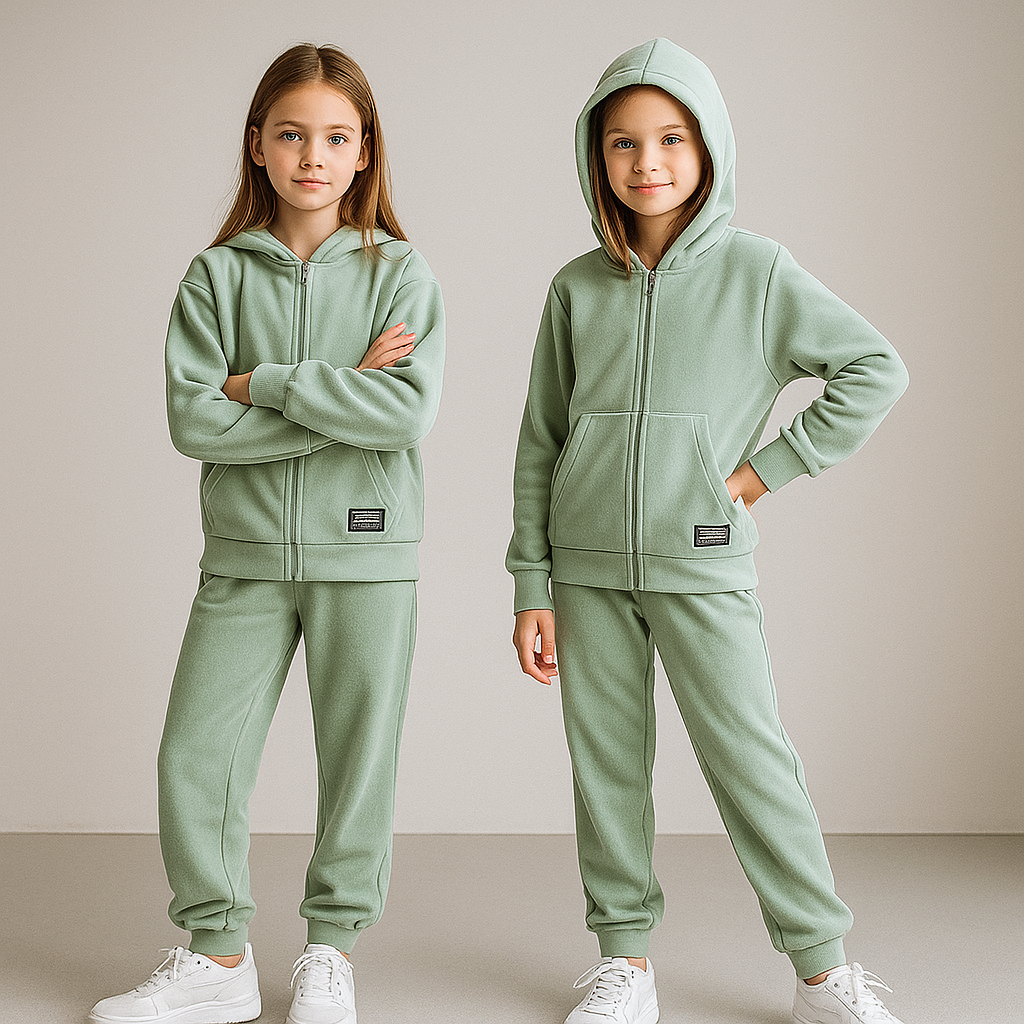 Велюровий Костюм на Дівчинку 134-158  см 003644 М'ята