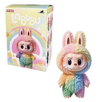 Лабубу Labubu 4 сезон м’яка іграшка брелок сюрприз кольори веселки