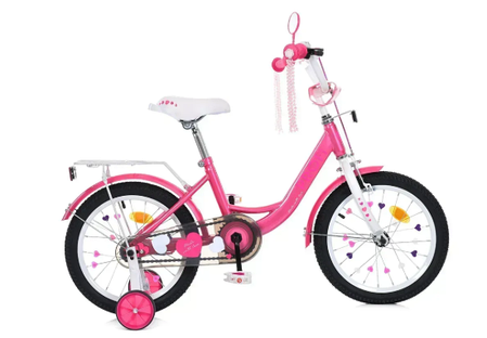 Велосипед дитячий PROF1 14 MB PRINCESS 14041-1 рожевий, фото 1