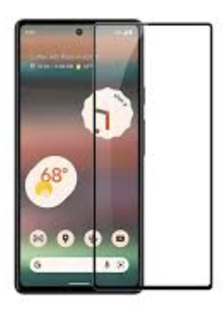 Захисне скло Google Pixel 6a з чорною рамкою, OG HD+, Full-Screen, Full Glue, без упаковки, без серветок, фото 1