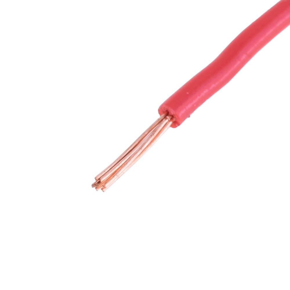 Дріт багатожильний 1mm2 (18AWG, 7xD0.43mm) червоний, 1 м