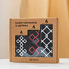 Підсвічники 3 шт Орнаменти (чорний колір) bsv0010, фото 2