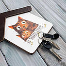 Ключниця будиночок Не забудь ключі Руді коти kmm0113, фото 2
