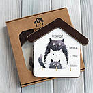 Ключниця будиночок Не забудь Сімя котиків kmm0114, фото 2