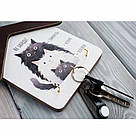 Ключниця будиночок Не забудь Сімя котиків kmm0114, фото 3