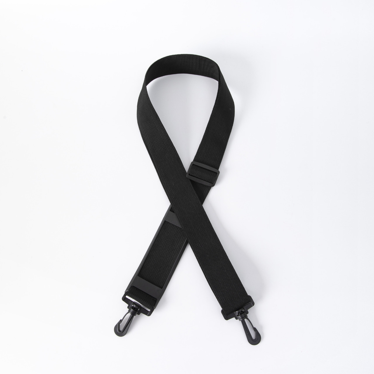 Ремінь регульований для дорожньої або спортивної сумки з наплічником 3,8 X140 см Чорний ( код: IBX006B )