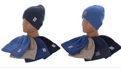 В'язана шапка без флісу для дiтей (р-р: 46-50) R4 рiзнi кольори. вир-во Україна., фото 1