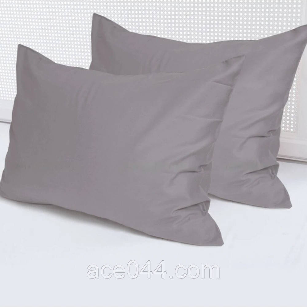 Наволочка 70х70 сатин Ярослав сіра, фото 1