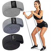 Набір тканинних еспандерів стрічкових (3 шт + мішок) Light / Medium / Heavy