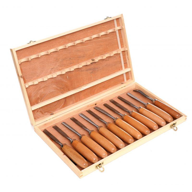 Набір ударних стамесок 12 шт. Kraft&Dele KD11775 набір стамесок riven, фото 1