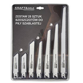 Полотна для шабельної пили 28 шт. Kraft&Dele KD10780 пильні полотна для шабельної пили riven