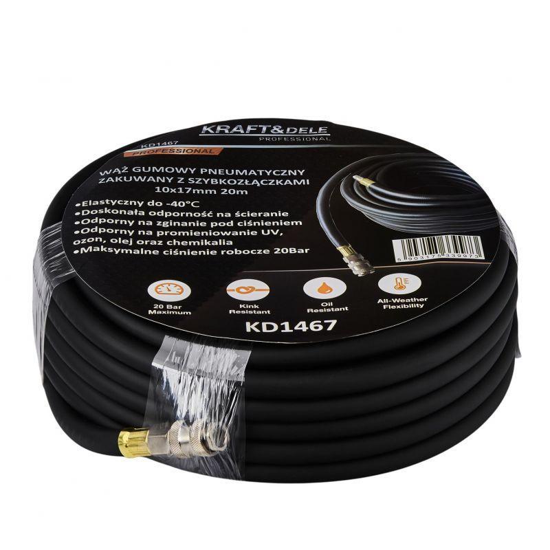 Шланг пневматичний до компресора 20 м Kraft&Dele KD1467 шланг для пневмоінструменту