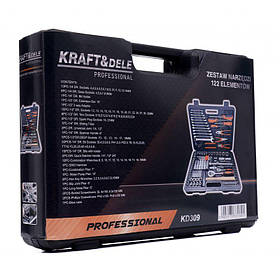 Набір ручного інструменту 122 ел. Kraft&Dele KD309 професійний набір інструментів riven