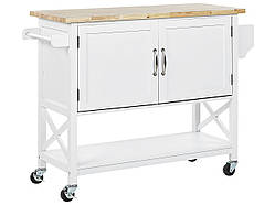 Сервірувальний стіл-візок MELE — елемент у будь-якому приміщенні Біла Скандинавська