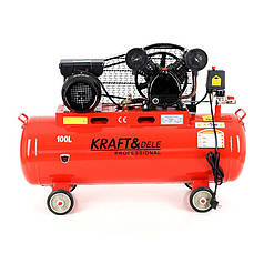 Компресор повітряний 100 л Kraft&Dele KD402 компресор повітряний