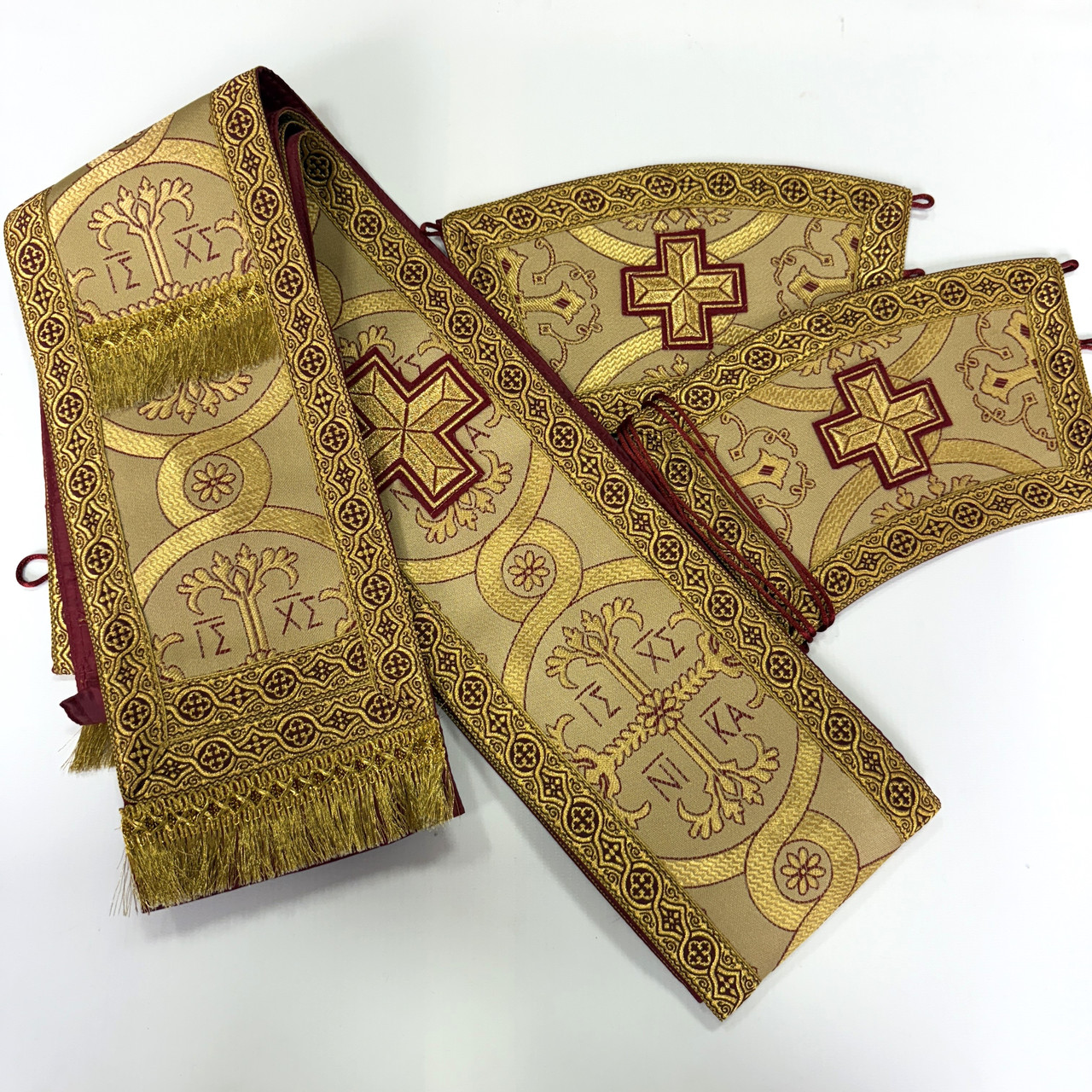 Орар одинарний (парча охра), фото 1