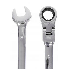 Ключі ріжково-накидні з трещіткою 12шт Kraft&Dele KD10947 ключі рожково-накидні трещоточні