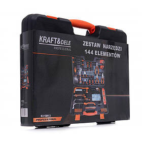 Набір ручного інструменту 144 шт., 1/4" Kraft&Dele KD10463 професійний набір інструментів riven